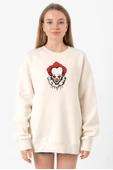 Pennywise Face Ekru Kadın 2ip Sweatshirt thumbnail 1