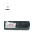 Hantal Boy Çöp Torbası 100 x 150 cm 10 Lu Rulo x 20 Paket = 200 Adet (Siyah) - 1
