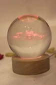 3D Led Işık Cam Küre Çok Işıklı Evren Güneş Sistemi Samanyolu - 2