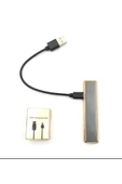 Şarjlı Dumansız Ve Alevsiz Kızaklı Usb Çakmak Şahmat-1089 - 3