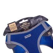 Doggie Havalı Dokuma Reflektörlü Küçük Irk Göğüs Tasması Mavi 38-44 cm (ARG-M) thumbnail 3