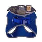 Doggie Havalı Dokuma Reflektörlü Küçük Irk Göğüs Tasması Mavi 38-44 cm (ARG-M) thumbnail 2