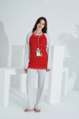 Etoile Pamuklu Kadın Pijama Takımı Kırmızı - 1