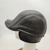 Önü Düz Ördek Model Kasket Siyah Renk - 1