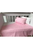 Pembe Damaks Bebek Nevresim Takımı - 3