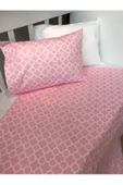 Pembe Damaks Bebek Nevresim Takımı - 1