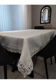 Krem Jotem Linen Keten Masa Örtüsü 160&220 - 1