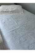 Annooww 2 Parça Tek Kişilik Brokar yatak Örtüsü - 2