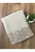 Pırıltı Kadife El Havlusu Cappuçino - 1