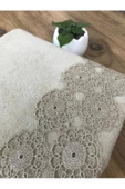 Pırıltı Kadife El Havlusu Cappuçino - 2