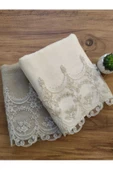 Çeyizlik Fabella Kadife El Ve Yüz Havlu Seti 2'li 50/90cm - 2