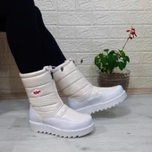 Lee Cooper 31190 Beyaz Kaymaz İçi Kürklü Önden Fermuarlı Kar Botu - 1
