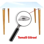 Ünite Konsol Puf Tabure Ahşap Mobilya Ayağı M8 Civata 20 Cm Ayakları Bağlantı Aparatı 8'li Set thumbnail 9