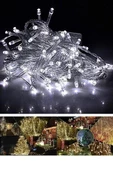 Dekor Lambası Beyaz 8 Fonksiyonlu 100 Ledli Spot Beyaz Işık 10 Metre 8 Fonksiyonlu Şık Led Lamba - 7