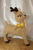 Amigurumi El İşi Doğal Oyuncak Yılbaşı Geyiği Puzzy - 3