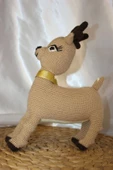 Amigurumi El İşi Doğal Oyuncak Yılbaşı Geyiği Puzzy - 4