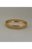 Altın Kaplama Kumlu Desen Bilezik 1 cm thumbnail 3