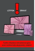 Mandaş  Kadife Sandalye Kılıfı Örtüsü  6 adet k kahve - 3
