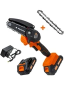 Max Extra MX8008 20 V 2.0 Ah Şarjlı Çift Akülü Mini Dal Budama Testeresi - 1