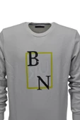 Erkek Baskılı Spor Sıfır Yaka Sweatshirt R2202 BGL-ST03189 - 10