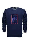 Erkek Baskılı Spor Sıfır Yaka Sweatshirt R2202 BGL-ST03189 - 3