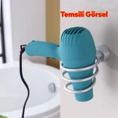 Banyo Lavabo Kuaför Salonu Berber Fön Makina Asma Saç Kurutma Makinası Metal Aparat Askısı thumbnail 5