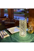 Projeksiyon Masa Lambası Kristal Elmas Led Dokunmatik Sensör Usb Şarj Masa Lambası - 6