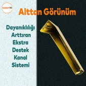 Vera Masa Puf Tabure Tv Ünitesi Konsol Koltuk Ayağı Mobilya Ayakları Metal Ayakları 20 Cm Altın - 4