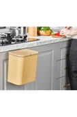Çift Yönlü Kapaklı Banyo Ve Mutfak Çöp Kovası - Tezgah Üstü, Dolaba Kapağa Takılabilen Çöp Kutusu - 12