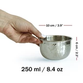 Shark Anatolia Bakır Tas Nikel Kaplama 10cm - 3