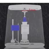 Rezervuar İç Düzenek Otomatik Su Dolum Basmalı İç Takımı Alafranga Tuvalet Klozet Sifon Çift Basma - 3
