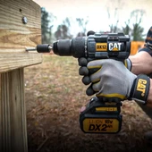 CAT DX12SET 18Volt/2.0Ah Li-ion Çift Akülü Kömürsüz Profesyonel Darbeli Matkap+DA01903 201 Parça Delme/Vidalama Uç Seti - 10