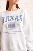 Şardonlu Texas Sweatshirt Gri - 2