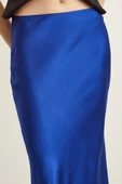 Verev Saten Etek Lacivert - 5
