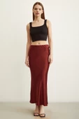Verev Saten Etek Bordo thumbnail 1