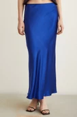 Verev Saten Etek Lacivert - 4