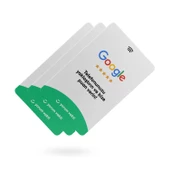NFC ve QR Kodlu Google Yorum ve Puanlama Kartı 3'LÜ PAKET - 1