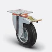 Emes EM01 SPR 80F Döner Tablalı Frenli Teker 80 mm 60 Kg thumbnail 1