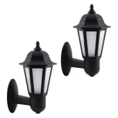 Sokak Bahçe Duvar Aplik Lamba Aydınlatma Lale Bahçe Armatürü Yandan Montaj E27 Duy Siyah Plastik thumbnail 3