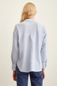 Çizgili Gömlek Mavi thumbnail 4