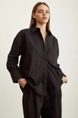 Poplin Gömlek Siyah thumbnail 2
