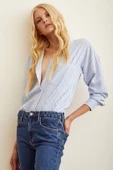 Çizgili Gömlek Mavi thumbnail 1