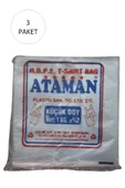 Kalın Şeffaf Atlet Poşet Küçük Boy 25x33 Cm 1 Kg (3 Paket-Takriben 510 Adet) - 1