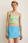 Askılı Crop Bluz Yeşil - 3