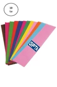 Gıpta Renkli Krapon Kağıdı 50cm X 2mt Karışık (10 Lu Paket) - 1