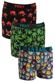 TEET Erkek Boxer Pamuklu Desenli Premium 9'lu Set - 11
