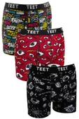 TEET Erkek Boxer Pamuklu Desenli Premium 9'lu Set - 3