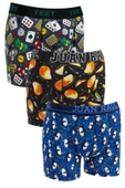 TEET Erkek Boxer Pamuklu Desenli Premium 9'lu Set - 10