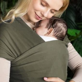 Wrap Sling Bebek Taşıma Şalı, Bebek Güvenli Bağlanmasına Katkı Sağlar, Emziren Annelere Destek Olur - 3