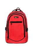 Çok Amaçlı Laptop Dizüstü Bilgisayar Bölmeli Sırt Çanta Kırmızı - 1